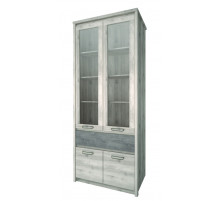 Шкаф-витрина для посуды Джаз 2V2D1S оникс Шкаф-витрина для посуды Джаз 2V2D1S оникс