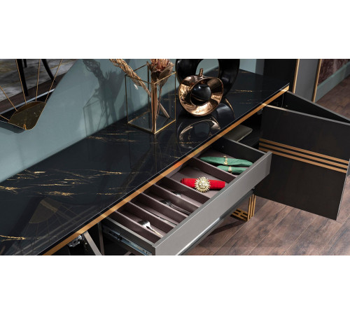 Длинный комод для посуды в гостиную Carlino CARL-10 Длинный комод для посуды в гостиную Carlino CARL-10