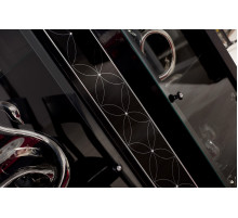 Двухстворчатый шкаф витрина в гостиную Мира MIRA-01 венге Двухстворчатый шкаф витрина в гостиную Мира MIRA-01 венге