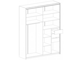 Шкаф-купе для одежды Глазго