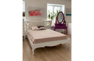 Двуспальная кровать Лиана MUR-114-01 (коса патина)