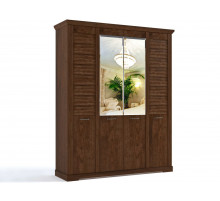 Четырехстворчатый шкаф для одежды СК-8 (ОРТ) Кантри с зеркалом Четырехстворчатый шкаф для одежды СК-8 (ОРТ) Кантри с зеркалом