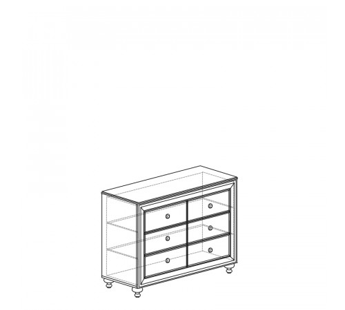 Комод для белья Афины 362 кремовый белый Комод для белья Афины 362 кремовый белый